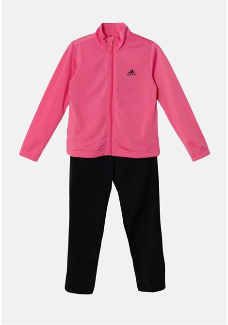 Tuta Essentials Big Logo fucsia e nera da bambina ADIDAS PERFORMANCE | IV7292.